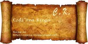 Czérna Kinga névjegykártya